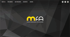 Desktop Screenshot of mediafederation.org.au